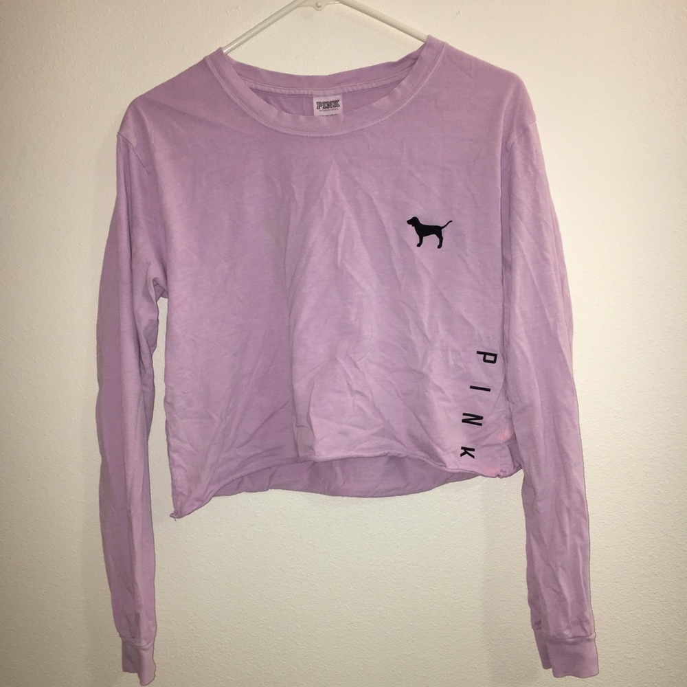 PINK lavender crop top